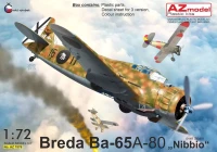 Az Model 78076 Breda Ba-65A-80 'Nibbio' over Spain (3x camo) 1/72