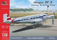 A&A Model 72046 Conroy Tri-Turbo-3 (DC-3 Trimotor) 1/72