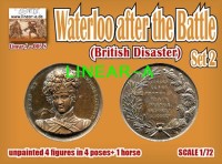 Linear-A 005-S Waterloo After The Battle Set 2 British Disaster Mini Set With 4 Figures 1/72