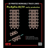 RFM 2013 Workable track links for Pz. Kpfw. III /IV early production (3D printed )
