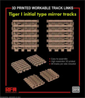 RFM 2019 Workable track links for Tiger I initial type mirror tracks (3D printed )