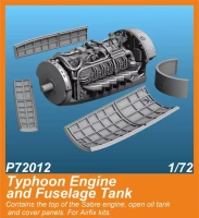 CMK P72012 Typhoon Engine & Fuselage Tank (AIRF) 3D-Pr. 1/72