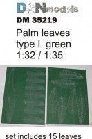 Dan Models 35219 пальмовые листья зелёные набор №1 1/35