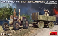 Miniart 53008 German Tractor w/ Fla-MG151/20 DRILLINGSLAF. 1/35