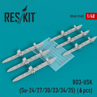 Reskit RS48-0160 BDZ-USK Racks (Su-24/27/30/33/34/35) (6 pcs.) 1/48