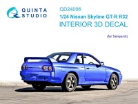 Quinta Studio QD24006 Nissan Skyline GT-R R32 (Tamiya) 3D Декаль интерьера кабины 1/24