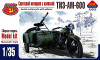 AIM Fan Model 35002 Советский мотоцикл ТИЗ-АМ-600 с коляской 1/35