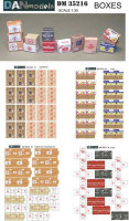 Dan Models 35216 Коробки от сигарет, от гуманитарной помощи, от продуктов. Ящики от банан. (картон)