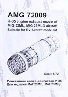 Amigo Models AMG 72009 R-35 exhaust nozzle for MiG-23ML/MLD (RVA) 1/72