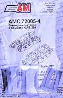 Advanced Modeling AMC 72005-4 Twin store carrier w/ BD3-USK & FAB-250 M-62 1/72