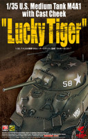 Asuka Model 35-035 M4A1 with Cast Cheek `Lucky Tiger` 1:35