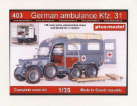 Plus model 403 1/35 German ambulance Kfz. 31 (incl.PE&decals)