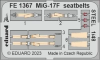 Eduard FE1367 MiG-17F seatbelts STEEL (AMMO) 1/48