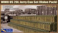 Gecko Models 35GM0036 WW II US 20L Jerry Can Set (Value Pack) 1/35
