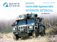 Quinta studio QD35023 К-4386 Тайфун-ВДВ (для модели MENG) 3D Декаль интерьера кабины 1/35