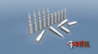 ЭВМ RS35022 Снаряды и гильзы 30мм ОТ для пушек 2А42/2А73 1/35