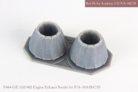 Mk1 Design MA-32019 McDonnell-Douglas F/A-18A+/F/A-18B/F/A-18C/F/A-18D exhaust nozzle Set (closed) 1/32