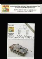 Aber 35K02 Pz.Kpfw.V Ausf.A/D Panther (designed to be used with Dragon kits) Professional update and upgrade set for Dragon Panther Ausf.A or Ausf.D 1/35