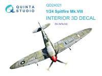 Quinta studio QD24021 Spitfire Mk.VIII (Airfix) 3D Декаль интерьера 1/24