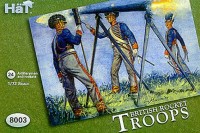HAT 8003 British Rocket Troops. 4 carts, 4 tripods, rockets and 24 crew. 1/72