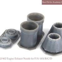 Mk1 Design MA-32021 SE F/A-18A/B/C/D exhaust nozzle. Aftrer burner Set (closed) 1/32
