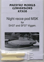 Maestro Models MMMK7208 Saab JA-37 'Viggen' Night recce pod 1/72