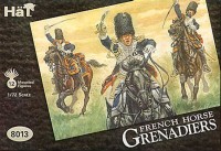 HAT 8013 Napoleonic French Horse Grenadiers. 12 mounted figures, with bearskins. 1/72