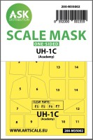 Art Scale 200-M35002 Bell UH-1C Huey Kabuki canopy frame paint masks (outside only) 1/35