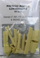 Maestro Models MMMK7212 Saab J-35 'Draken' set, Danish Air Force, reconnaissance nose, cockpit, pods, pylons 1/72