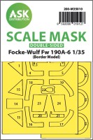 Art Scale 200-M35010 Focke-Wulf Fw-190A-6 wheels and canopy frame paint mask (inside and outside) 1/35