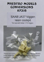 Maestro Models MMMK7218 Saab JA-37 'Viggen' resin cockpit set 1/72