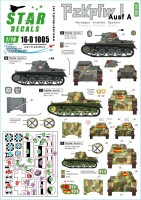 Star Decals 16-D1005 Pz.Kpfw.I Ausf.A Pz.Abt z.b.V. 40 in Norway, Croatia / Ustashi tank unit, and Nationalist Tank Group and Spanish Foreign Legion in the Spanish Civil War 1/16