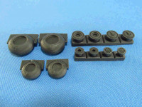 Metallic Details MDR4876 Mil Mi-24V/VP/Mi-35M Hind wheels (designed to be used with Monogram, Revell and Zvzda kits) 1/48