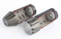 Mk1 Design MA-48025 Grumman F-14A Tomcat PLUS/D GE exhaust nozzle. Aftrer burner Set (OPEN) (right exhaust in picture) 1/48