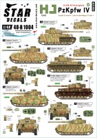 Star Decals 48-B1004 HJ Pz.Kpfw.IV.12. SS-Hitlerjugend Pz.Kpfw.IV in France and Belgium 1944.Pz.Kpfw.IV Ausf.H, Pz.Kpfw.IV Ausf.J, Pz.Beo-Wagen IV Ausf.J 1/48