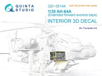 Quinta Studio QD+35144 Передние отсеки авионики AH-64A (Trumpeter) (с 3D-печатными деталями) 1/35