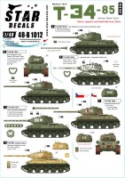 Star Decals 48-B1012 Soviet T-34-85 Medium Tank. German Beute tanks, Polish, Jugoslav and Czech Red Army tanks 1/48
