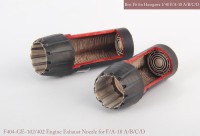Mk1 Design MA-48041 McDonnell-Douglas F/A-18A/F/A-18B/F/A-18C/F/A-18D Hornet GE exhaust nozzle. Aftrer burner Set (opend) 1/48