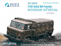 Quinta studio QD35002 GAZ-66 Family (for Trumpeter kits) 1/35