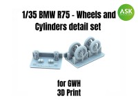 Art Scale 200-A35001 BMW R75 - Wheels and Cylinders detail set 1/35