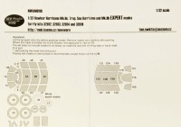 New Ware NWA-M0118 Mask H.Hurricane Mk.IIc, Trop, Mk.IIb EXPERT 1/32