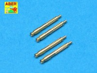 Aber A32011 Set of 4 German barrel tips for 13mm MG.131 aircraft machine gun. 13mm MG.131 Fitted to Messerschmitt Bf-109, Me-410 Hornisse, Focke-Wulf Fw-190, Ju 88, Junkers Ju-388, Heinkel He-177 Greif bomber variants, and many other aircraft. (designed t