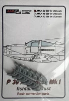 AML AMLA32035 P-39 Airacobra Mk.I fishtail exhaust 1/32