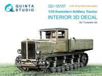 Quinta studio QD+35157 Коминтерн, артиллерийский тягач (Trumpeter) (с 3D-печатными деталями) 1/35