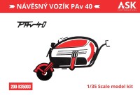 Art Scale 200-K35003 The PAv 40 trailer in 1/35 scale by ASK is the ideal accessory for the Velorex model kit 1/35