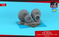 Armory ARAW32315 Consolidated B-24 Liberator wheels with weighted tyres type "c" 1/32
