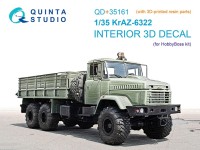 Quinta studio QD+35161 КрАЗ-6322 (HobbyBoss) (с 3D-печатными деталями) 1/35