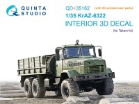 Quinta studio QD+35162 КрАЗ-6322 (Takom) (с 3D-печатными деталями) 1/35