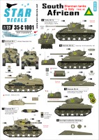 Star Decals 35-C1001 South African Shermans in Italy 1943-45 - Mk.III, Mk.IIA, Firefly Mk.VC 1/35