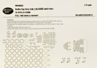 New Ware NWA-M0132 Mask HP Victor B.Mk.2 BASIC (AIRFIX A12008) 1/72